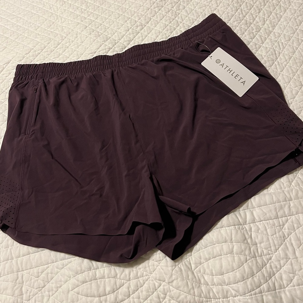 NEW Athleta Hustle 3" Short Purple Size 2x